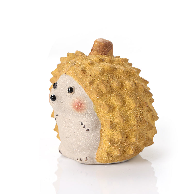 HANDMADE DURIAN CAT TEA PET ORNAMENTS