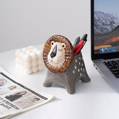 LION SHAPE HOME PEN HOLDER