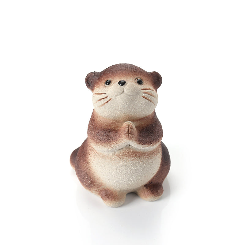 HANDMADE OTTER TEA PET ORNAMENTS