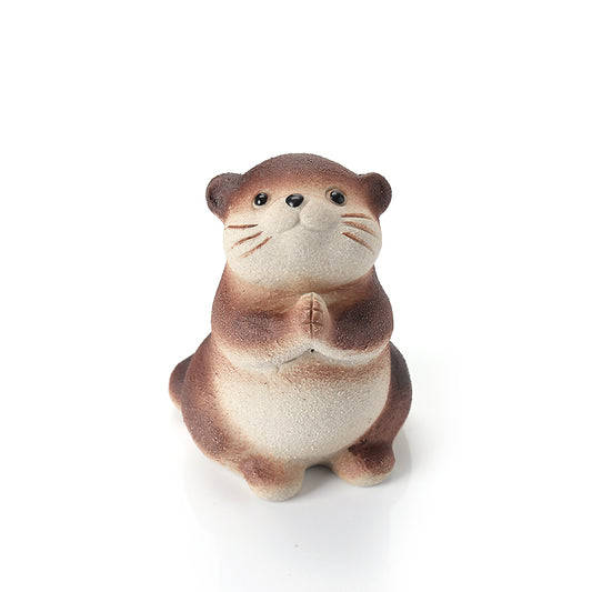 HANDMADE OTTER TEA PET ORNAMENTS