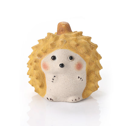 HANDMADE DURIAN CAT TEA PET ORNAMENTS
