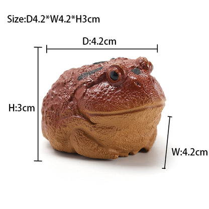 TEA PET DECORATION SMALL GOLDEN TOAD SMALL FROG