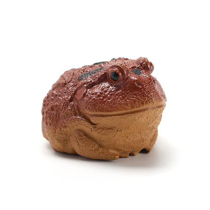 TEA PET DECORATION SMALL GOLDEN TOAD SMALL FROG
