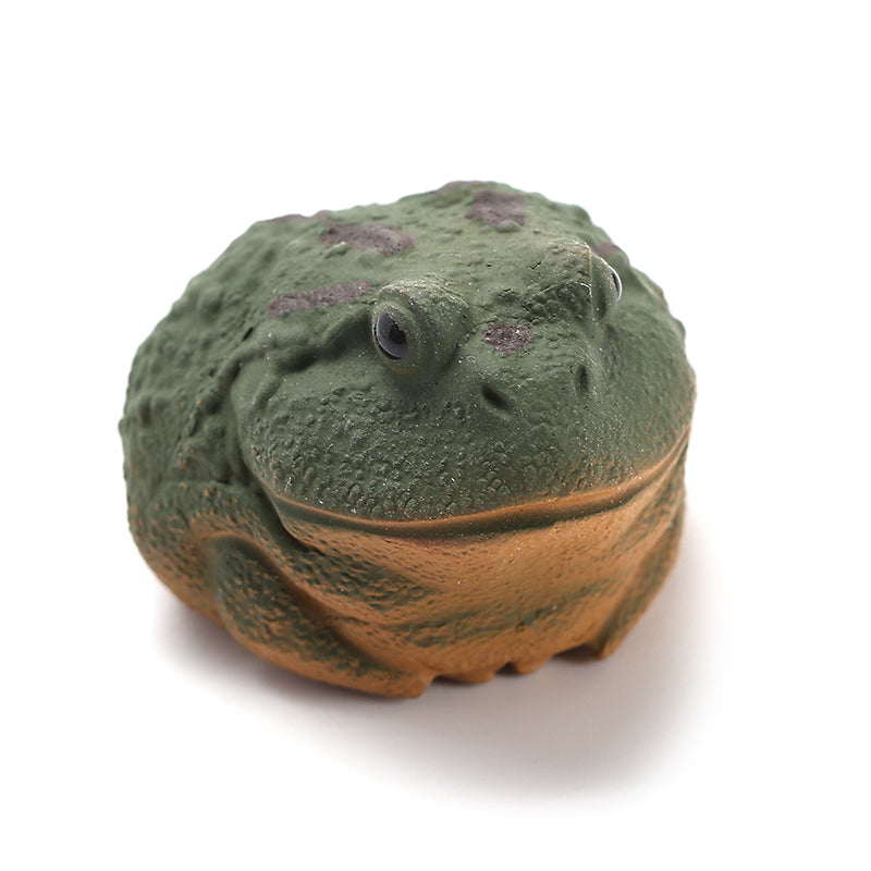 TEA PET DECORATION SMALL GOLDEN TOAD SMALL FROG