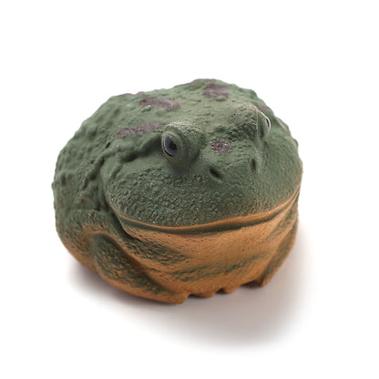 TEA PET DECORATION SMALL GOLDEN TOAD SMALL FROG