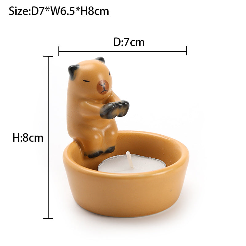 CREATIVE AROMATHERAPY CANDLE CUP CUTE KAPIBALA CANDLE HOLDER